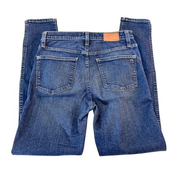 Madewell 10" High Riser Skinny Skinny Dark Wash Denim Jeans SZ28 - Picture 4 of 7